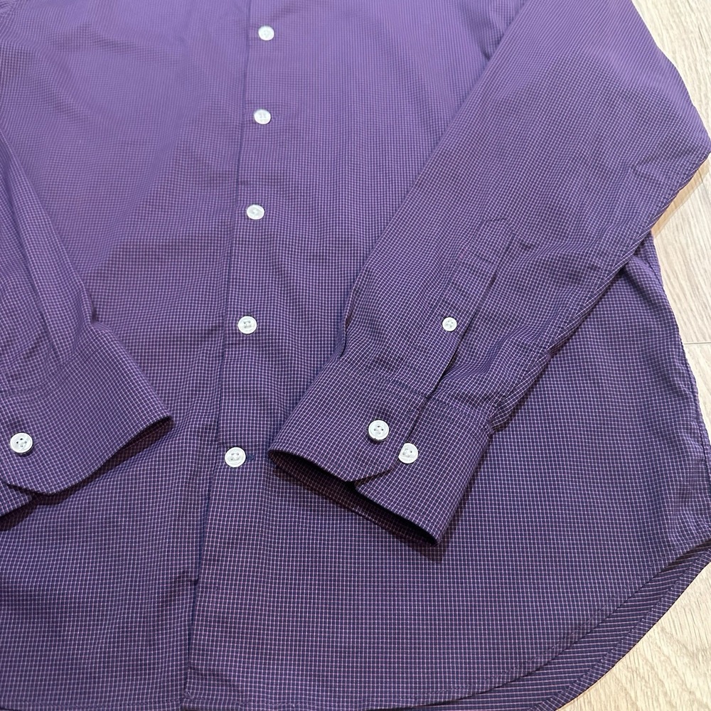 BONOBOS Performance‎ Plaid Standard Fit Long Sleeve Button Down Shirt Mens L - Picture 3 of 7